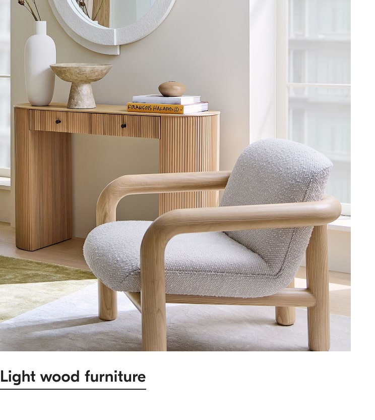 Light wood furniture